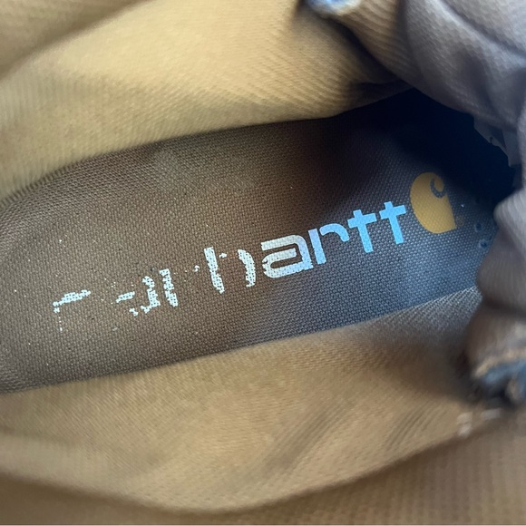 Carhartt Men's Brown Leather  Steel Toe Safety Work Boots Size 12 M Distressed - Picture 11 of 17